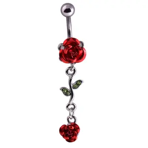 Anneaux de ventre en rose tendance, fait sur mesure, pendentif, offre spéciale