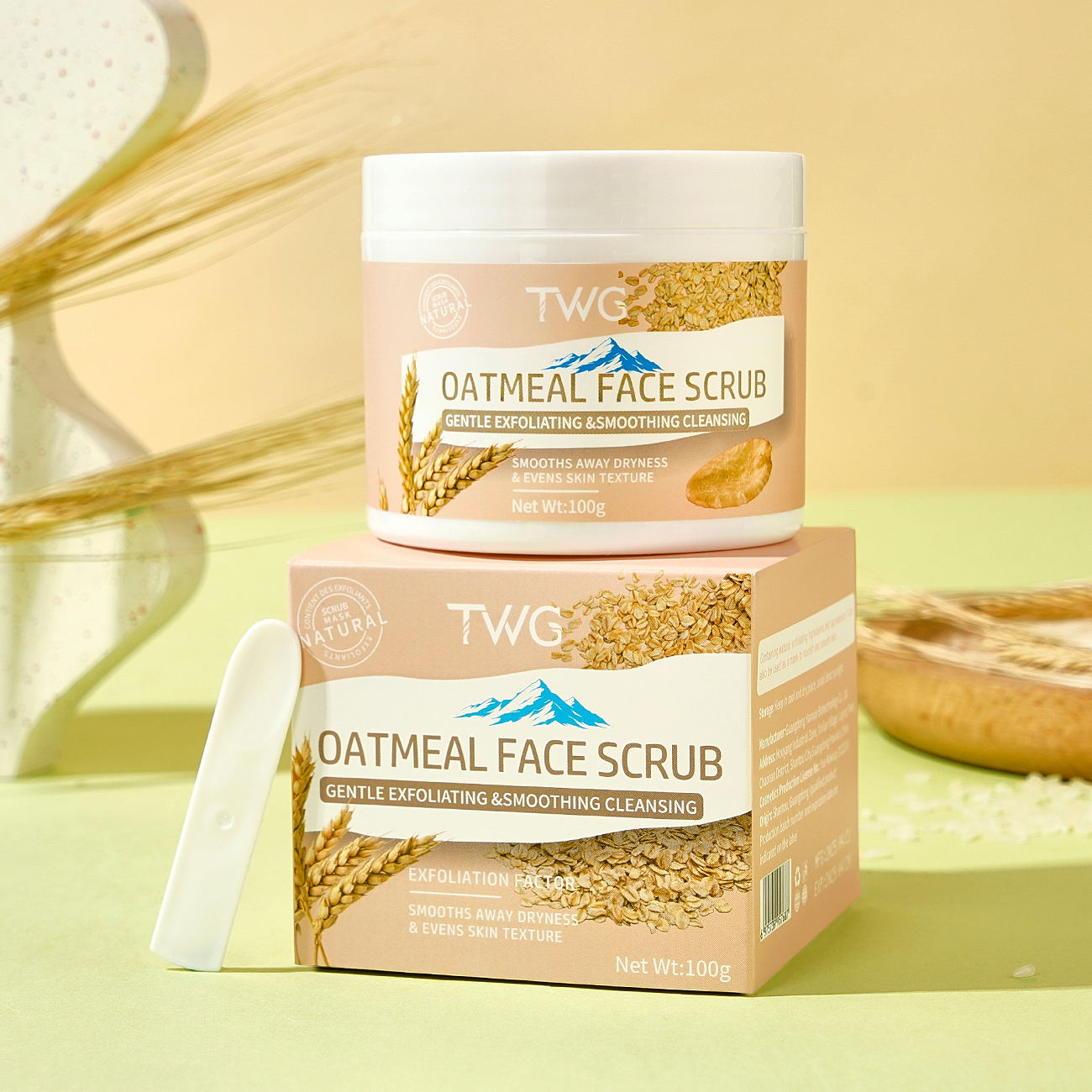 5768 TWG Exfoliante facial de avena 100g