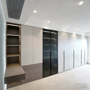 Armoire à portes vitrées personnalisable, réglable et amovible, avec aménagement <span class=keywords><strong>d</strong></span>'espace flexible et <span class=keywords><strong>bureau</strong></span> <span class=keywords><strong>d</strong></span>'<span class=keywords><strong>angle</strong></span> - Product Image 2