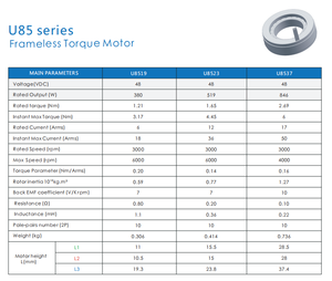 Motor de Brazo Robótico Rotatorio de Accionamiento Directo sin Marco, con Diámetro Exterior de 85 mm, Altura de 37 mm y 2.69 NM, para Robot Quirúrgico Médico - Product Image 2