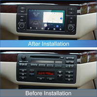 HFMidia 7 pouces pour BMW M3 Série 3 E46 Écran musical sans fil Android AUTO Carplay Lecteurs multimédias vidéo pour voiture Radio Bluetooth