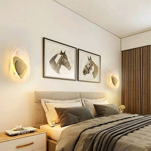 Hot Sale Nordic Style Home Decoration <b>Wall</b> <b>Light</b> Corridor Metal Base Glass <b>Wall</b> Lamp Lighting - Product Image 5