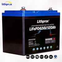 Batterie de chariot élévateur électrique au phosphate de fer et de lithium de qualité A 24V 120AH pour entrepôt frigorifique, remplacement direct, MSDS UN38.3