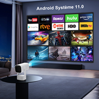 Projecteur LED intelligent portable K2 Android 11 1080P de haute qualité pour 2026 avec haut-parleurs stéréo HIFI intégrés pour home cinéma