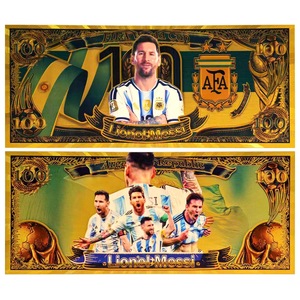 Banconota Commemorativa delle Star del Calcio <span class=keywords><strong>Cristiano</strong></span> <span class=keywords><strong>Ronaldo</strong></span>, Simon Mbappe, Haaland, Collezione Regalo Transfrontaliera - Product Image 4