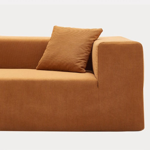 Conjunto de sofá seccional moderno nórdico, diseño cuadrado con relleno de esponja y cubierta de tela para apartamento, sala de estar, dormitorio de Hotel - Product Image 5