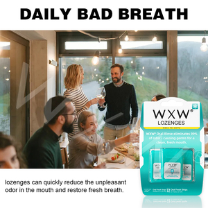 แผ่นฟิล์มบางละลายเร็วกลิ่นปากกลิ่นผลไม้รสมิ้นท์ช่วยขจัดกลิ่นปากไม่ติดทนนานช่วยให้ลมหายใจสดชื่นละลายในช่องปาก - Product Image 2