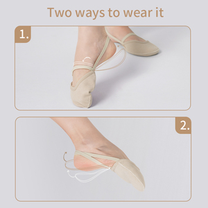Scarpe da ballo piroetta mezza suola scarpe da ballo liriche per donne/uomini e ragazze/ragazzi - Product Image 4