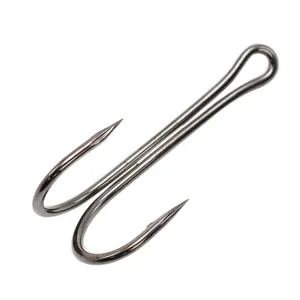 Wholesale Superior Quality High Carbon Steel Frog Lure Fishing Double Barbed Hook For Saltwater