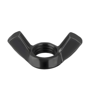 Butterfly Nut Carbon Steel Black Oxidized <b>M3</b> M4 M5 M6 M8 M10 M12 Hand Tightening <b>Screw</b> Cap - Product Image 2
