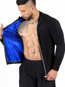 Maglietta Compressiva da Uomo <span class=keywords><strong>per</strong></span> <span class=keywords><strong>Sauna</strong></span> con Rivestimento Argentato, Tuta Sportiva Integrale <span class=keywords><strong>per</strong></span> Sudorazione e Fitness - Product Image 1