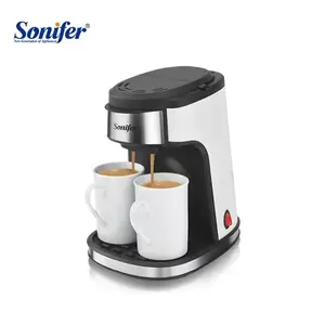 Sonifer-cafetera eléctrica automática de uso doméstico, máquina de café por goteo de 2 tazas, SF-3540, 220V
