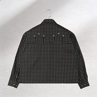 Chemises décontractées à manches longues pour hommes, coupe droite ample, avec poche asymétrique, motif écossais classique