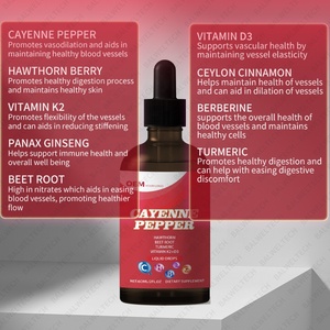 Extrait de piment de Cayenne en gros, OEM, gouttes liquides, 100% végétal, conforme aux normes européennes, étiquetage et emballage personnalisés - Product Image 2