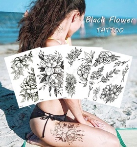 QYTAT <span class=keywords><strong>Tattoo</strong></span> Factory trasferimento d'acqua Non tossico falso foglio di tatuaggio temporaneo personalizzato A5 A4 - Product Image 1