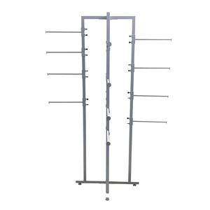 Porte-chapeaux et porte-soutiens-gorge pliable en métal, 4 voies, sur pied, à faible coût, pour l'affichage des ceintures, avec montage facile - Product Image 3
