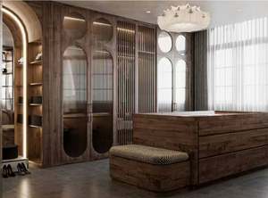 Armoire de chambre à coucher de style médiéval Wabi Sabi, de haute qualité et haut de gamme - Product Image 5