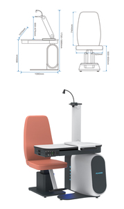 Ghế khám mắt, bàn khám mắt và thiết bị quang học kết hợp ASJ-6000B - Product Image 5