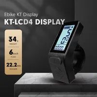 Écran de contrôle pour vélo électrique KT LCD4, 24V/36V/48V, étanche, pour kit moteur de moyeu de vélo électrique