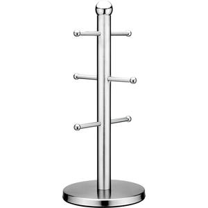 Porte-gobelets mural en acier inoxydable, non pliable, à un seul niveau, moderne et portable pour la cuisine - Product Image 1