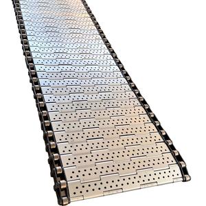 Bande transporteuse à chaîne en acier inoxydable pour séchage alimentaire et thé, plaque de chaîne perforée de 1,5 mm, résistante aux hautes températures, en acier inoxydable 304 - Product Image 1