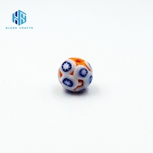 Venta en Línea de Cuentas de Vidrio Murano Hechas a Mano, Cuentas de Cristal Millifiori de Colores de 14mm/16mm/18mm/20mm - Product Image 5