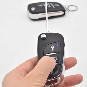 Duplicate Car Key Black Luxury 3 Button Car Alarms Type Car Remotes FOB Remote Control 1 Unit/opp Bag;1unit/customized Packing