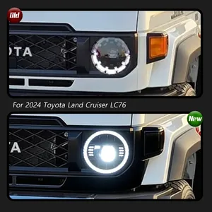 Kit de modification de phares TYPY 2024 pour LC76, style G, avec lentilles LED et feux de jour 12V, neuf - Product Image 2