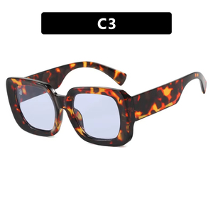 2025 Wholesale Fashion UV400 Oversized Sunglasses Mens Women Custom Logo Luxury Thick <b>Square</b> <b>Frames</b> Rectangle Sun Glasses - Product Image 2