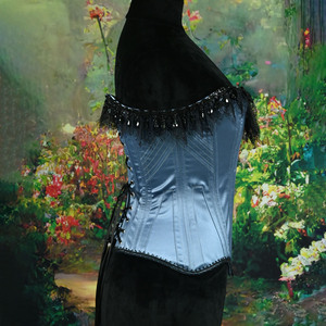 Corset gainant en dentelle à franges, style court, avec lien dans le dos, en satin, avec <span class=keywords><strong>pince</strong></span> et fermeture éclair, très vendu - Product Image 3