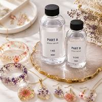 Résine de coulée transparente pour bijoux DIY, pendentifs, porte-clés, sous-verres et projets d'artisanat créatif
