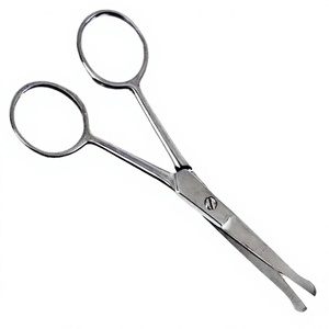 Stainless Steel Cuticle <b>Scissors</b> Curved Blade Sharp Tip Round Handle Durable Right-Handed Manicure Tool for Adults ASAP Brand - Product Image 3
