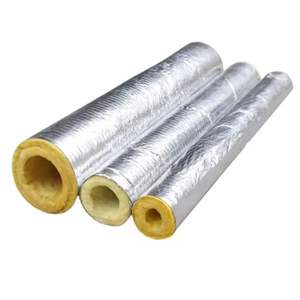 Isolation de tuyaux en laine de verre avec revêtement en aluminium, résistante au feu, pour conduites HVAC et conduites d'huile - Product Image 3
