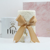 Ensemble de serviettes de bain pour bébé, coffret cadeau de tasses à café en céramique de haute qualité pour femmes, personnalisable pour les anniversaires, Noël et les événements festifs