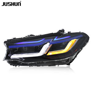 Conjunto de Faros LED JUSHUN para BMW <span class=keywords><strong>Serie</strong></span> 5 G30 G38 2018-2020, Estilo Doble L, Luces de Circulación Diurna, Intermitentes - Product Image 2
