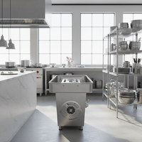 CHBIAO TK-32 Nouveau Hachoir à Viande Électrique Portable, Capacité de 250 kg/h pour Usage Commercial Quotidien, Hachoir à Viande 32