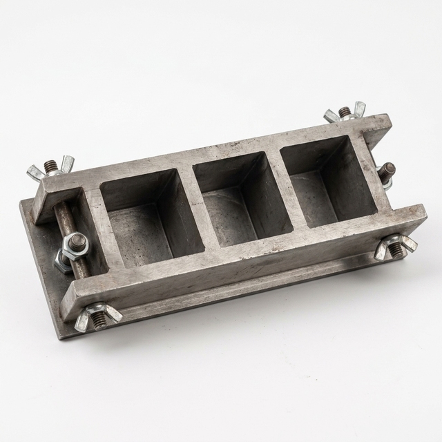 Three Gang Steel Cube Mould Triple Mortar Test Mould Concrete Specimen Mold 3 Gang Steel Test Mould Laboratory