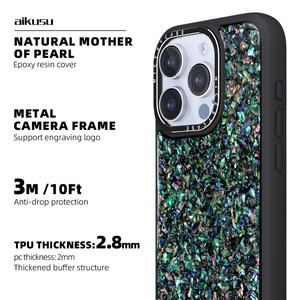 Étui de téléphone personnalisé en TPU mat avec aimant antichoc 3M, étui de téléphone magnétique de luxe pour iPhone 16 15 14 13 Pro Max - Product Image 2