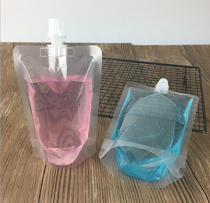Pochettes Souples Transparentes pour Liquides, Jus, Eau, avec Bec Verseur Squeezable 150ML 250ML 500ML pour Vodka, Eau Minérale, Bière, <span class=keywords><strong>Champagne</strong></span>, Tequila - Product Image 3