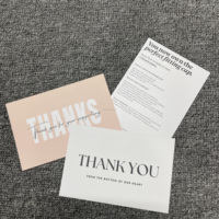 Carte de vœux de luxe en papier offset épais et couché 10*15cm 800g avec enveloppe