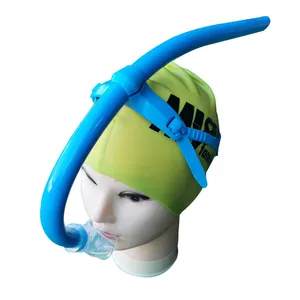 Tubo de respiración frontal de silicona para natación, equipo de buceo profesional para adultos