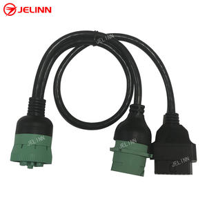 J1939 9 Pin a OBD 2 OBD2 16 Pin Splitter Y <span class=keywords><strong>Cable</strong></span> 9Pin Spliter Arnés de cables para camión GPS - Product Image 5