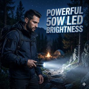 แบตเตอรี่แห้ง 3 ชิ้น ไฟฉายแบบลูกปัด LED สว่างพิเศษ 1000+ ลูเมน IP43 กันน้ำ ไฟฉายอะลูมิเนียมสำหรับกิจกรรมกลางแจ้ง - Product Image 3