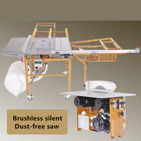 Scie à panneaux portative sans poussière modèle Jt-9bx, 45 degrés, coupe du bois, scie à table coulissante