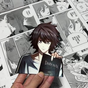3D Anime Death Note <span class=keywords><strong>L</strong></span> <span class=keywords><strong>Ryuk</strong></span> 3D dégradé Illusion autocollant dynamique Anime personnage autocollant de voiture - Product Image 1