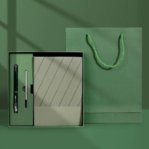 Ensemble de carnets de notes de luxe avec logo personnalisé, format A5, couverture rigide, reliure cousue, papier en cuir, pour promotions d'entreprise, cadeaux - Product Image 4