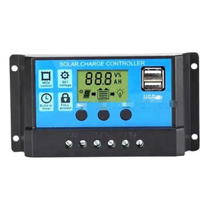 Mini contrôleur de charge solaire PWM pour voiture, chargeur de batterie 12V/24V universel 30A pour batteries lithium et plomb-acide - Product Image 1