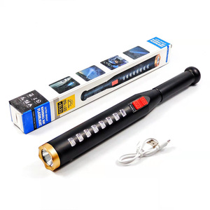 Bastón Táctico LED con Luces Laterales, 10 Pulgadas Retráctil, 24 Pulgadas Extensible, Cuerpo de Metal, Bloqueo de Botón, Linterna Recargable - Product Image 3