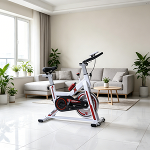 Vélo de spinning Home <span class=keywords><strong>Deluxe</strong></span> avec cadre en acier, écran LCD, capacité de charge de 120 kg, norme EN957, siège confortable, unisexe, pour exercices en salle de sport - Product Image 6