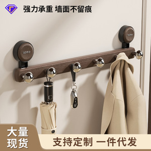 Heavy Duty Adhesive Wall Hooks 5 Hooks Modern Design For Coat Bag Storage Door Back Bathroom Use - Product Image 3